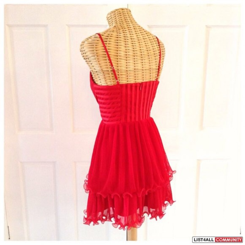 Marciano Red Ballerina Tulle Bustier Corset - Picture 5 of 7